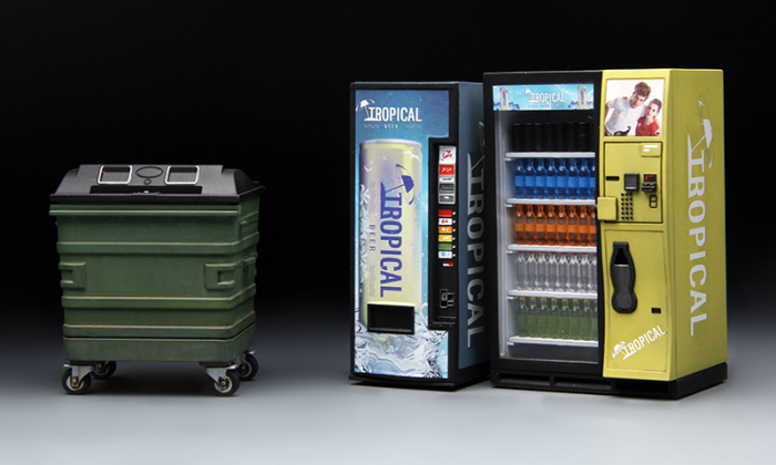 MENG SPS-018 - 1:35 Vending Machine & Dumpster Set [4]