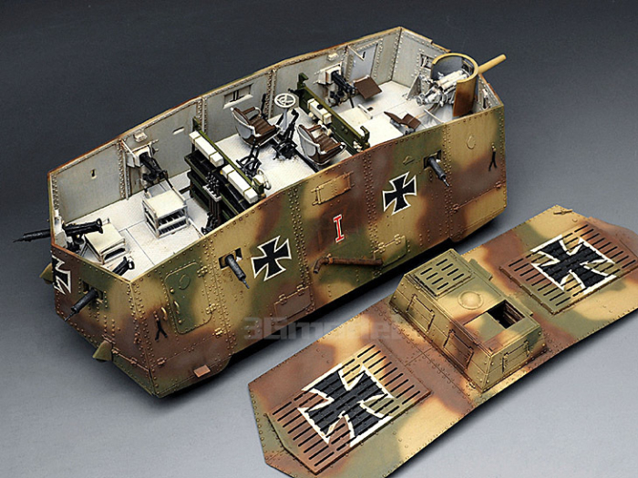 MENG TS-017 - 1:35 GERMAN A7V TANK (KRUPP) [2]