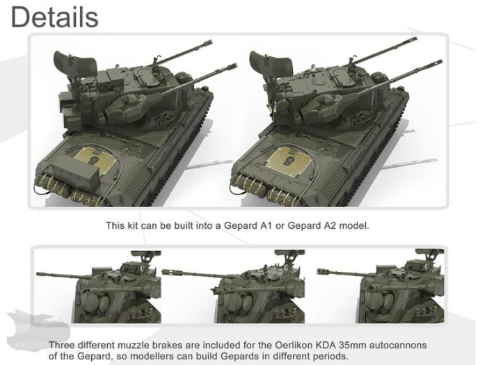 MENG TS-030 - 1:35 German Flakpanzer Gepard A1/A2 [4]