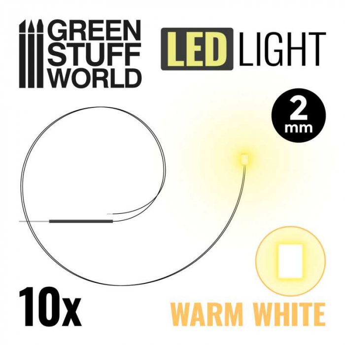 GSW - Warm White LED Lights - 2mm [1]