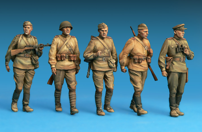 Miniart 35108 - 1:35 Soviet Infantry. Special Edition - 5 figures [2]