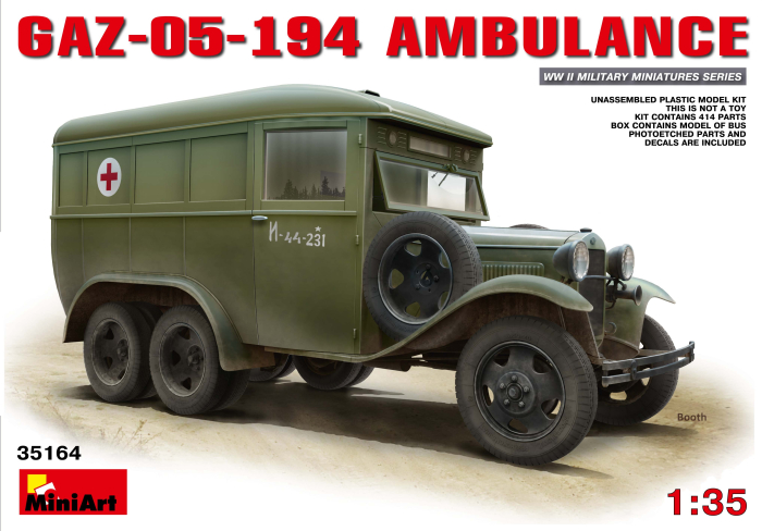 Miniart 35164 - GAZ-05-194 Ambulance 1:35 [1]