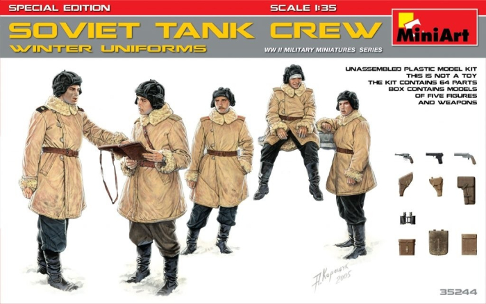 Miniart 35244 - Soviet Tank Crew (Winter Uniforms) - Special Edition - 5 figures 1:35 [1]