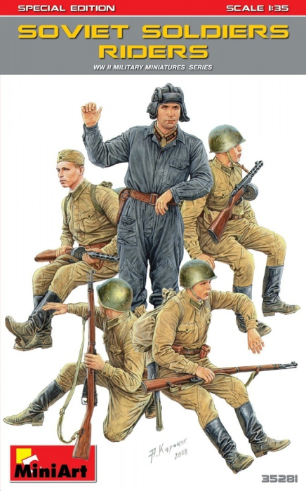 Miniart 35281 - 1:35 Soviet Soldiers Riders, Special Edition - 5 figures [1]