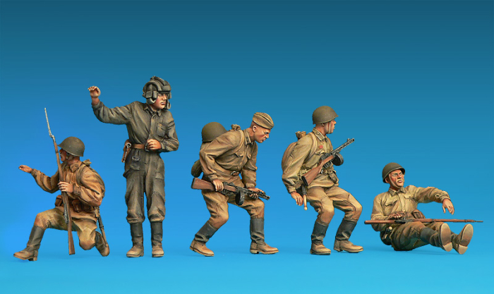 Miniart 35281 - 1:35 Soviet Soldiers Riders, Special Edition - 5 figures [2]