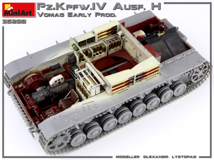 Miniart 35298 - 1:35 Pz.Kpfw.IV Ausf. H Vomag. Early Prod. (May 1943) Interior Kit [2]