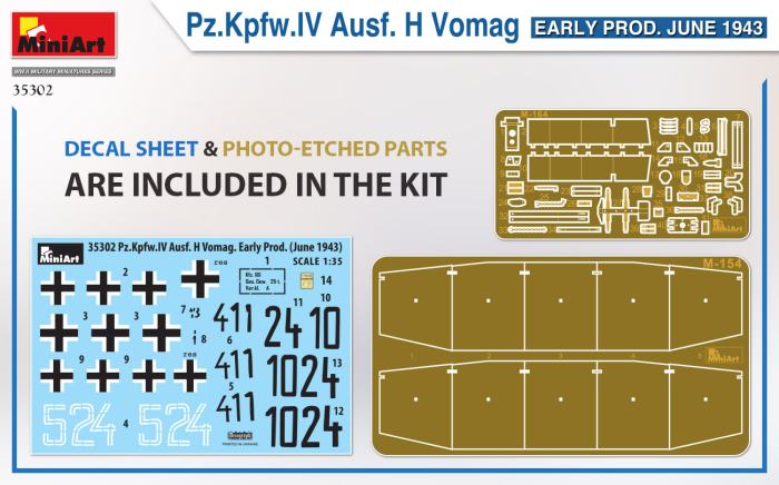 Miniart 35302 - 1:35 Pz.Kpfw.IV Ausf. H Vomag. Early Prod. (May 1943) [2]