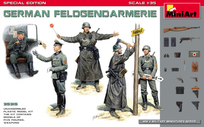 MiniArt 35315 - 1:35 German Feldgendarmerie - 5 figures - Special Edition [1]