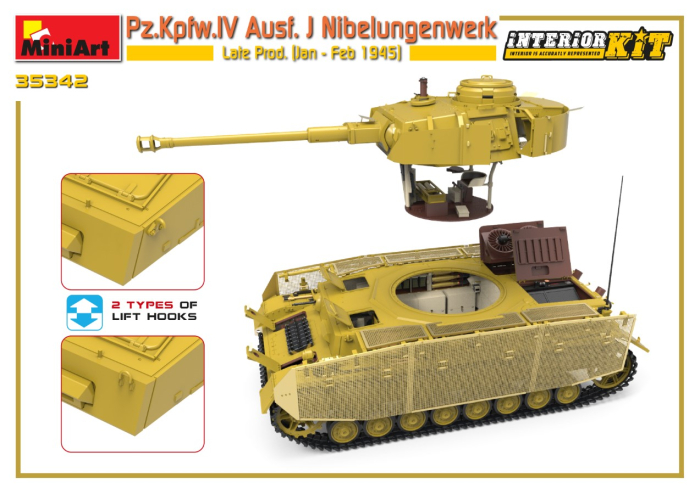 Miniart 35342 - 1:35 Pz.Kpfw.IV Ausf. J Nibelungenwerk Late Prod. (Jan - Feb 1945) Interior Kit [5]