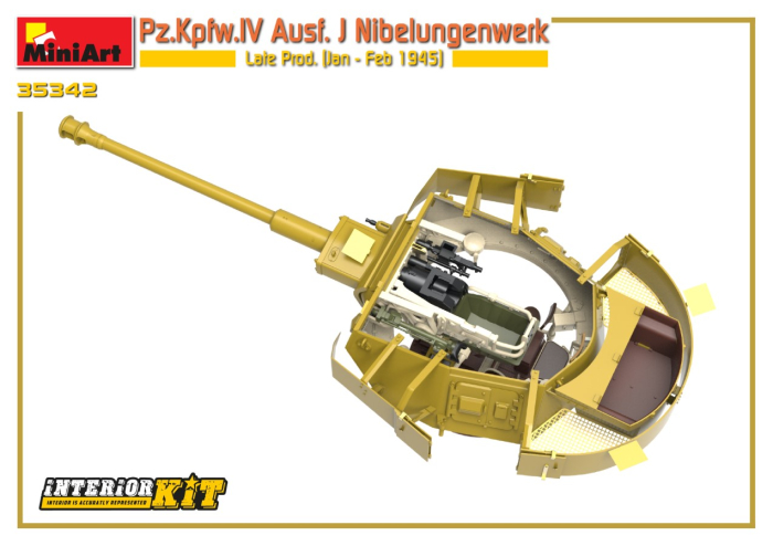 Miniart 35342 - 1:35 Pz.Kpfw.IV Ausf. J Nibelungenwerk Late Prod. (Jan - Feb 1945) Interior Kit [2]