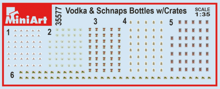Miniart 35577 - 1:35 Vodka Bottles with Crates [4]