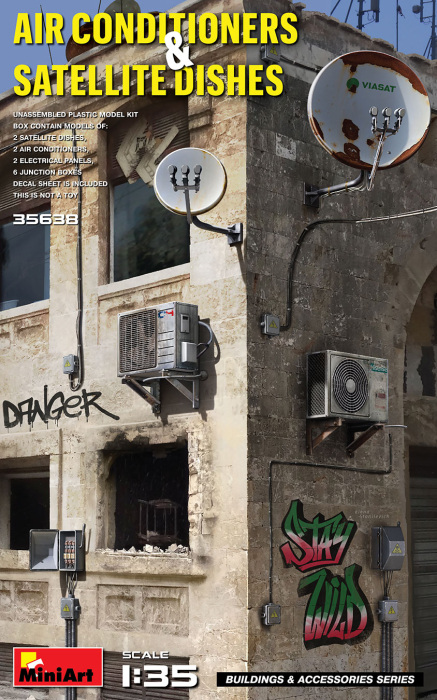 Miniart 35638 - 1:35 Air Conditioners Satellite Dishes [1]