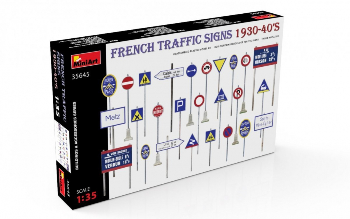 MiniArt 35645 - 1:35 French Traffic Signs 1930-40’s [1]