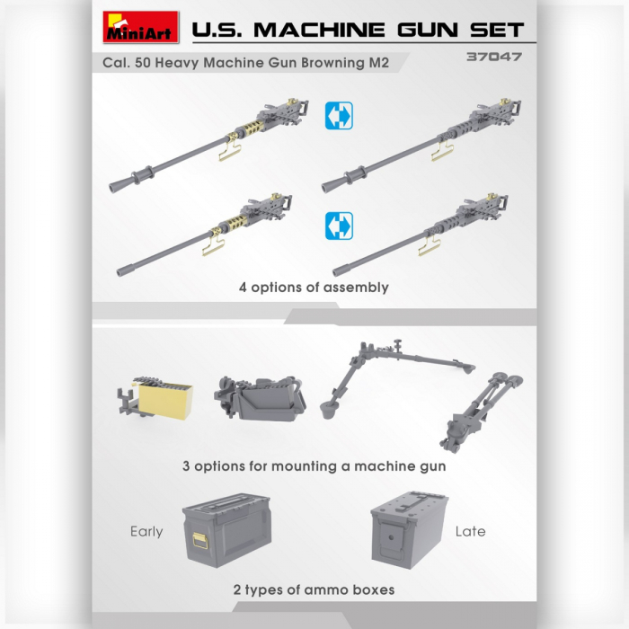 MiniArt 37047 - 1:35 U.S. Machine Gun Set (with photo-etched parts) [3]