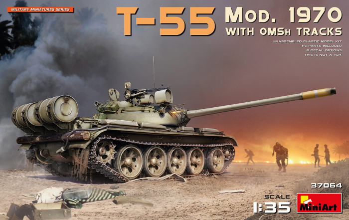 Miniart 37064 - 1:35 T -55 Mod. 1970 w/OMSh Tracks [1]