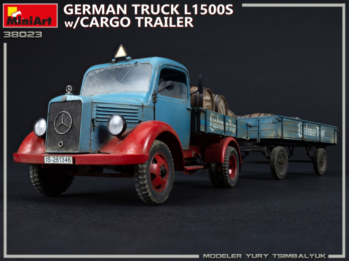 Miniart 38023 - 1:35 L1500S German 1,5t Truck with Cargo Trailer [2]