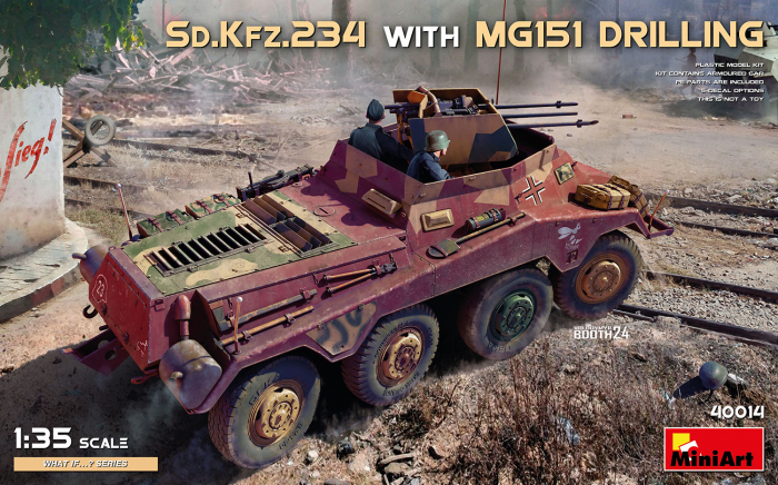 MiniArt 40014 - 1:35 German armoured car Sd.Kfz.234 with triple autocannon MG151 Drilling [1]