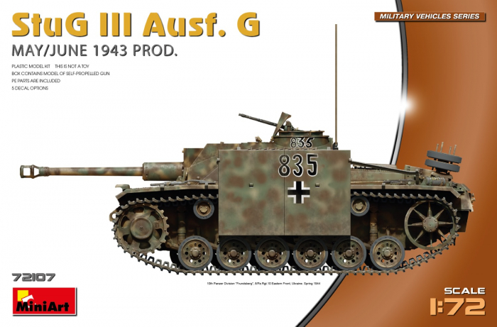 MiniArt 72107 - 1:72 StuG III Ausf. G  May/June 1943 Prod. [1]