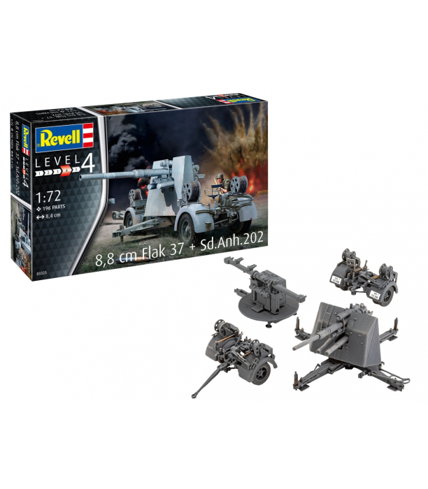 Revell 03325 - 1:72 8,8 cm Flak 37 + Sd.Anh.202 [1]