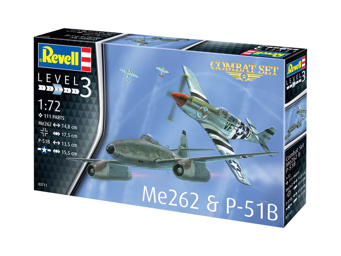 Revell 03711 - 1:72 - Combat Set Me262 & P-51B [5]