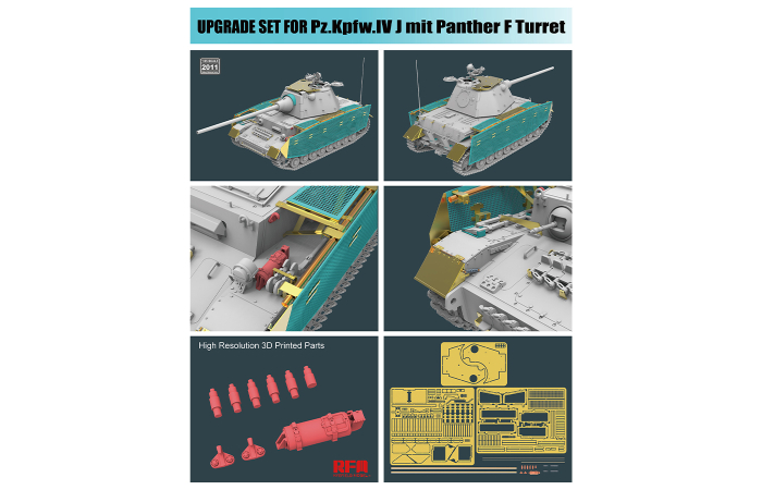 Rye Field Model 2011 - Upgrade set for Panzer IV Ausf. J with Panther F Turret [2]