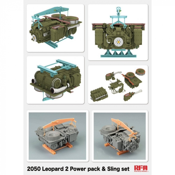 Rye Field Model 2050 - 1:35 Leopard 2 Power pack & Sling set [2]