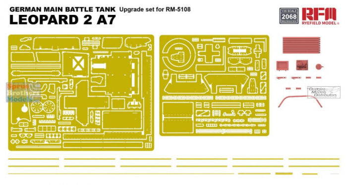 Rye Field Model 2068 - 1:35 Upgrade set for 5108 Leopard 2A7 [2]