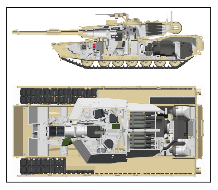Rye Field Model 5007 - 1:35 M1A1 / A2 Abrams with Full Interior 2in1 [2]
