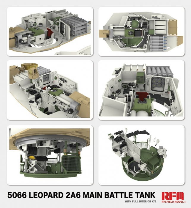 Rye Field Model 5066 - 1:35 Leopard 2A6 Main Battle Tank with FULL INTERIOR [2]