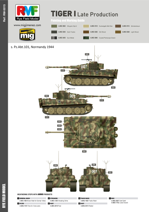 Rye Field Model 5015 - 1:35 Tiger I Late Production [5]