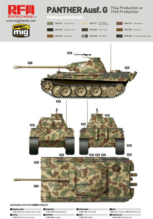 Rye Field Model 5018 - 1:35 Panther Ausf. G Early/Late Production [3]