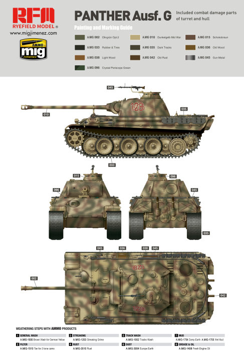 Rye Field Model 5019 - 1:35 Panther Ausf. G - cut away - full interior [2]