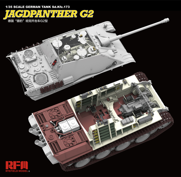Rye Field Model 5022 - 1:35 Jagdpanther G2 - full interior [5]