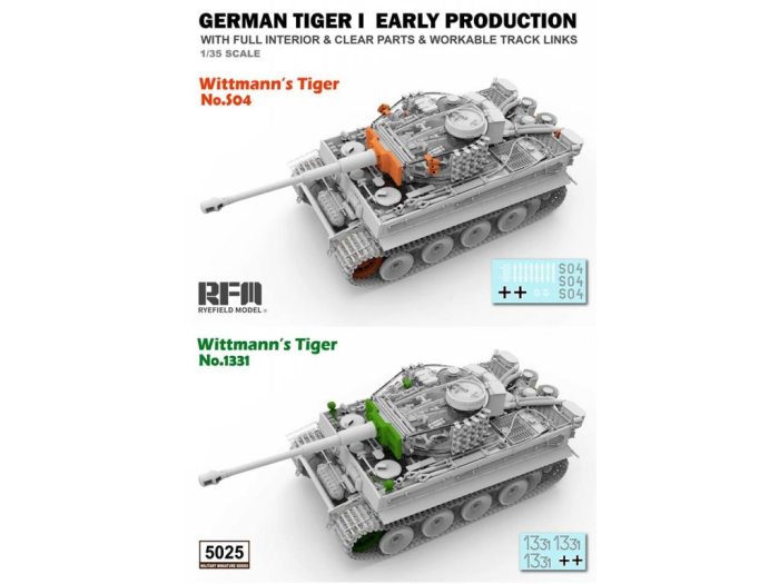 Rye Field Model 5025 - 1:35 Tiger I Witmann full interior - Clear Edition [4]