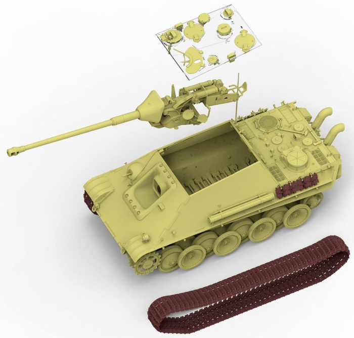 Ryefield Model 5031 1:35 Jagdpanther G2 with workable track link [2]