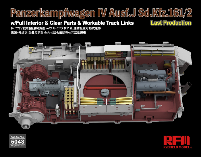 Rye Field Model 5043 - 1:35 Panzer IV Ausf. J with full interior [5]