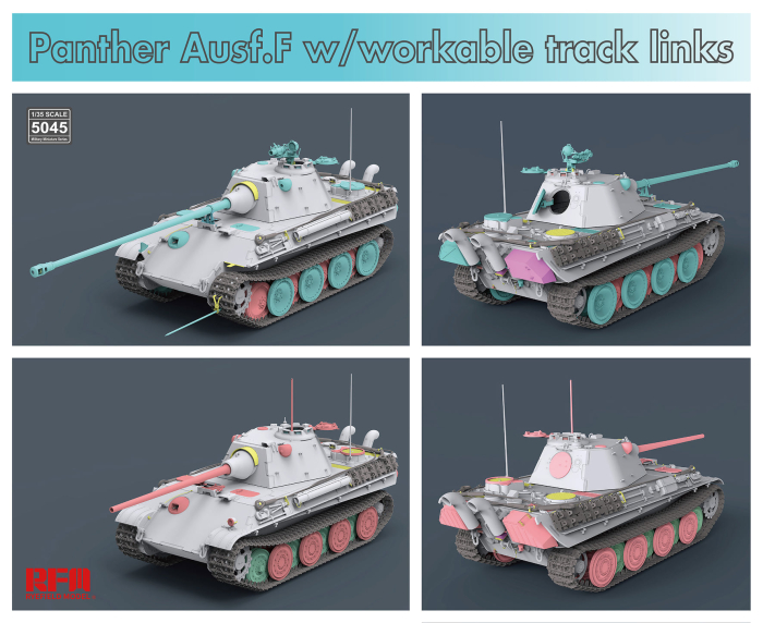 Rye Field Model 5045 - 1:35 Panther Ausf. F w/workable track links [4]