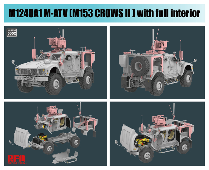 Ryefield Model 5052 1:35 M1240A1 M-ATV (M153 CROWS II) with full interior [4]