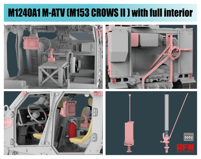Ryefield Model 5052 1:35 M1240A1 M-ATV (M153 CROWS II) with full interior [2]