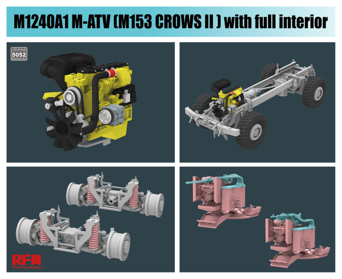 Ryefield Model 5052 1:35 M1240A1 M-ATV (M153 CROWS II) with full interior [3]