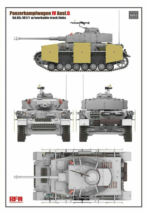 Ryefield Model 5053 1:35 Pz.kpfw.IV Ausf.G without interior [2]