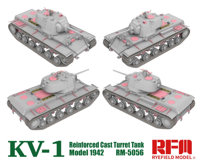 Rye Field Model 5056 - 1:35 KV-1 Model 1942 Reinforced Cast Turret Tank [3]
