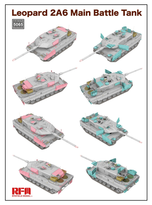 Rye Field Model 5065 - 1:35 Leopard 2A6 Main Battle Tank [5]