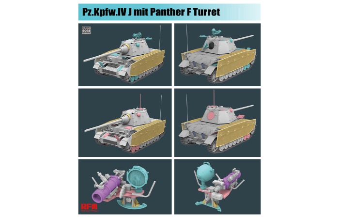 Rye Field Model 5068 - 1:35 Panzer IV Ausf. J with Panther F Turret [3]
