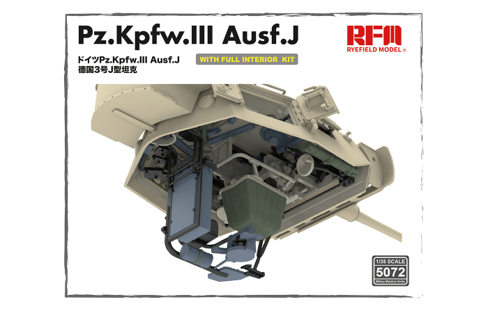 Rye Field Model 5072 - 1:35 Pz. Kpfw. III Ausf. J FULL INTERIOR [3]