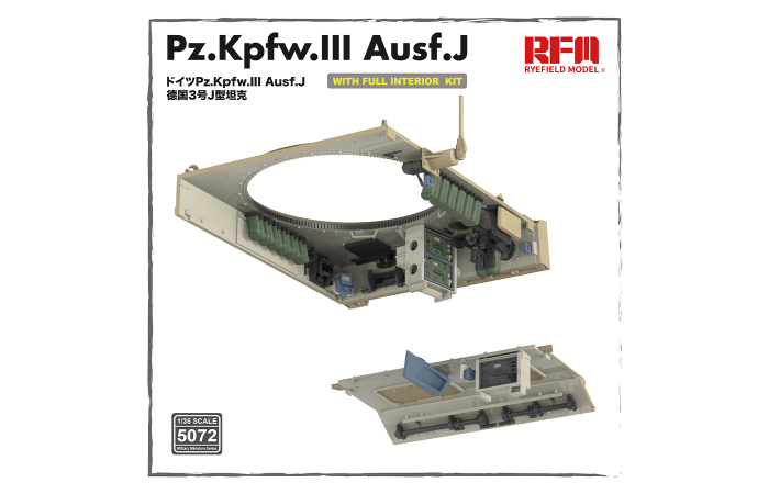 Rye Field Model 5072 - 1:35 Pz. Kpfw. III Ausf. J FULL INTERIOR [2]