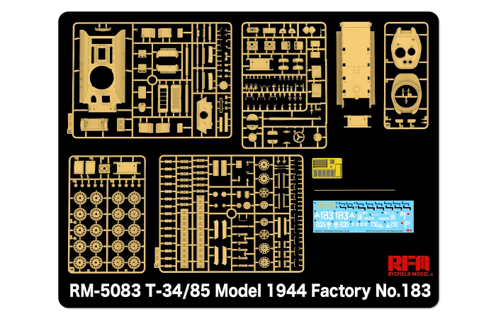 Rye Field Model 5083 - 1:35 T-34/85 Model 1944 Factory No.183 [2]
