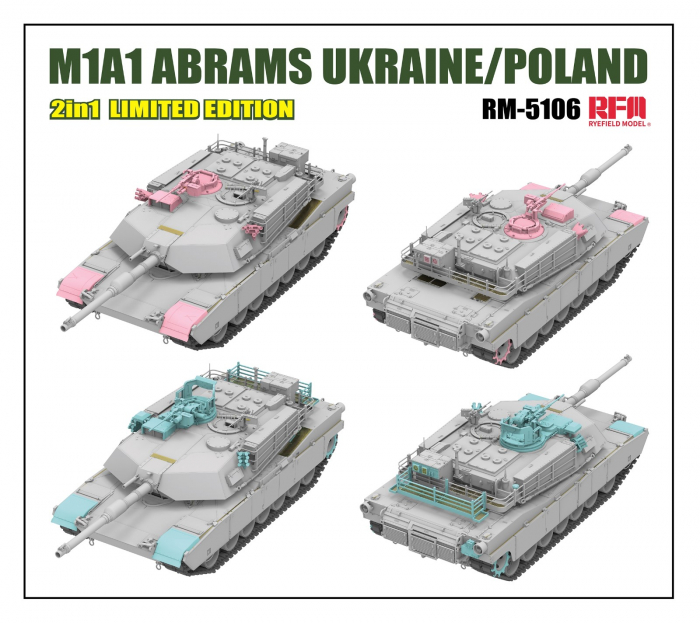 Rye Field Model 5106 - 1:35 M1A1 Abrams Ukraine/Poland Limited Edition [2]