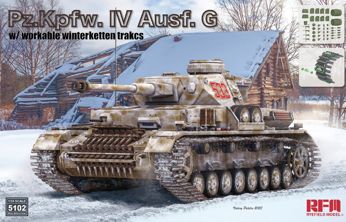 Rye Field Model 5102 - 1:35 Pz.Kpfw. IV Ausf. G w/ workable winterketten tracks [1]