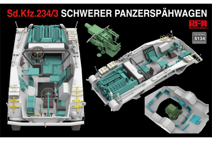 Rye Field Model - 5134 1:35 Sd. Kfz.234/3 Panzerspahwagen 7.5cm Stummel [3]